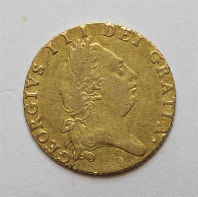 Lot 18 - George III (1760-1820), Half Guinea, 1790, fifth laureate head right, rev. crowned 'spade'...