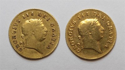 Lot 20 - George III (1760-1820), Half Guineas (2), 1806 and 1809, seventh laureate head right, rev....
