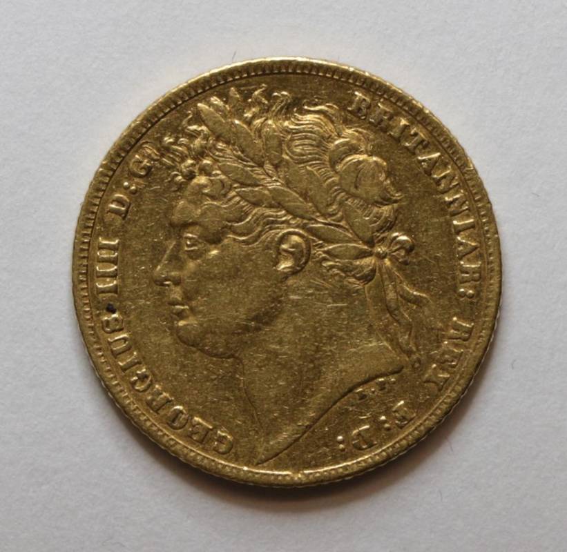 Lot 24 - George IV (1820-1830), Sovereign, 1821, laureate head left,  (S.3800). Good fine