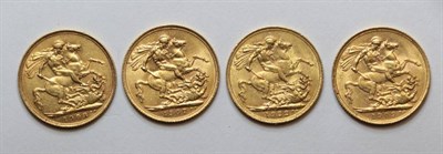 Lot 34 - Edward VII (1901-1910), Sovereigns (3), 1907, 1908 and 1909, (S.3969). Very fine and better