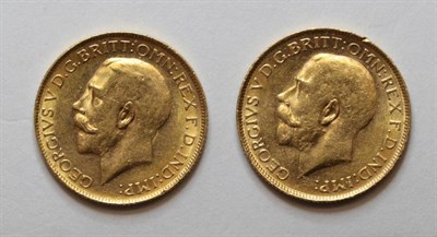 Lot 37 - George V (1910-1936), Sovereigns (3), Perth, 1920, 1921 and 1922, (S.4001). Very fine and better