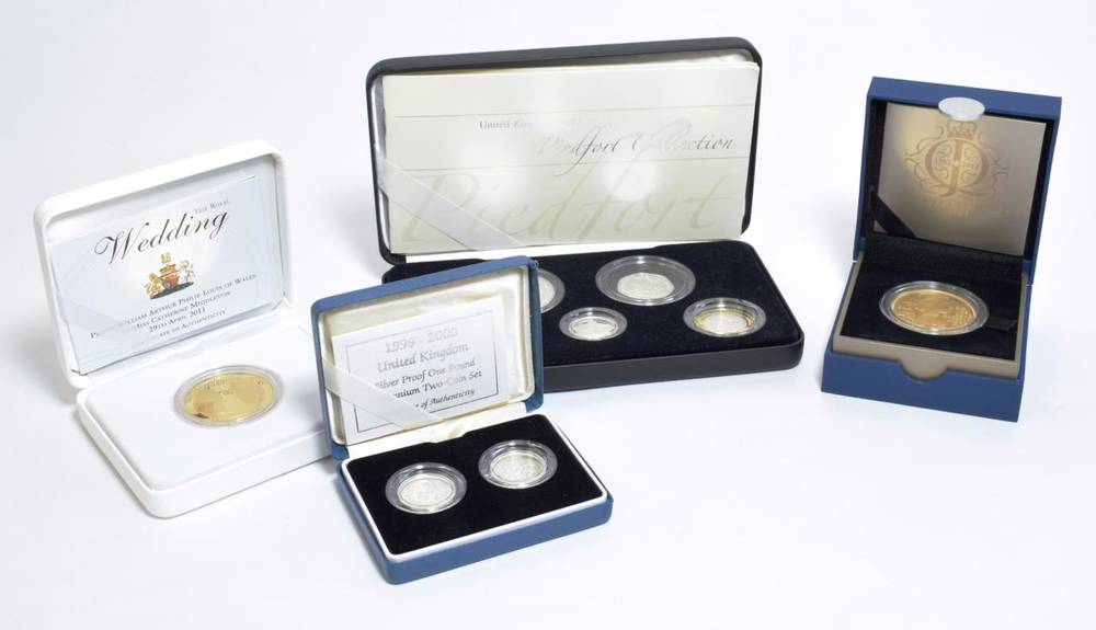 Lot 63 - Elizabeth II (1952-), silver proof piedfort collection, 2007, comprising five pounds, 2x two...