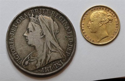 Lot 117 - Victoria (1837-1901), Sovereign, 1880, young head, rev. George and dragon, (S.3856A), together with