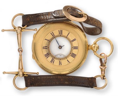 Lot 706 - An 18ct Gold Half Hunter Pocket Watch, 1880, frosted gilt finished lever movement signed...