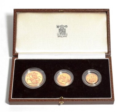 Lot 148 - Elizabeth II (1952-), gold proof collection, 1983, two pounds down to half sovereign,...