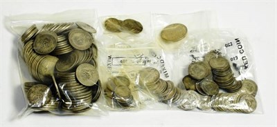 Lot 165 - British pre-decimal silver coins,  1920-1946, approx. 1067g of 0.500 silver issues and 71.5g of...