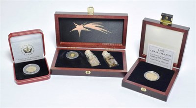 Lot 172 - Sierra Leone $50, 2008, 6.22g of .999 gold set with 0.005ct diamond, pearl, ruby and sapphire...