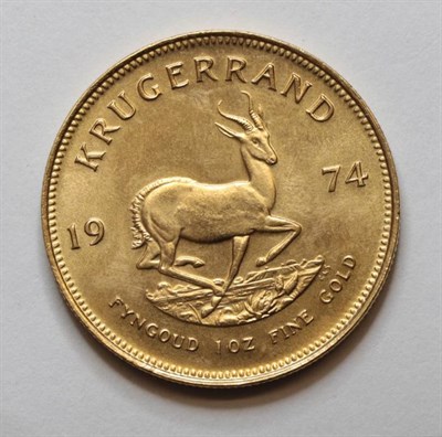 Lot 173 - South Africa, Krugerrand, 1974, 1oz fine gold. Uncirculated