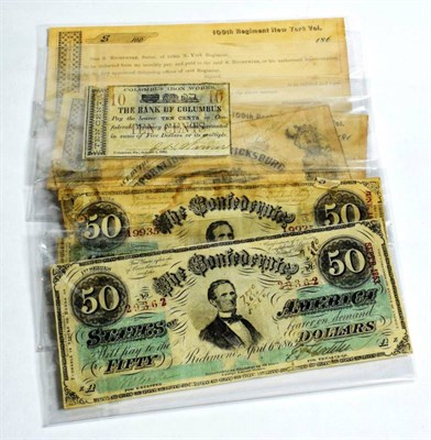 Lot 204 - Confederate States of America, 50 Dollars (2), Richmond April 6th 1863; Corporation of...
