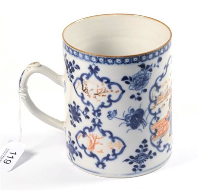 Lot 119 - A large 18th century Chinese famille rose mug