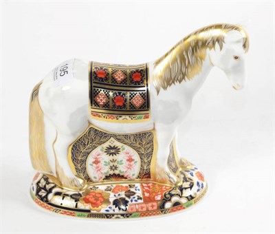 Lot 195 - A Royal Crown Derby Imari Appleby mare paperweight, limited edition 511/1500, signed by Louise...