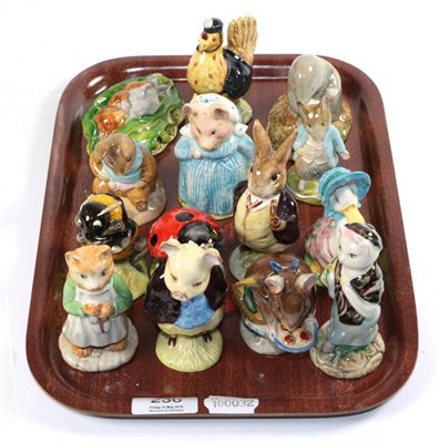 Lot 236 - Beswick Beatrix Potter figurines including: Ginger; Babbitty Bumble; Susan; Mr Benjamin Bunny,...