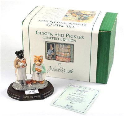 Lot 238 - Beswick Beatrix Potter tableau ''Ginger & Pickles'', P3790, limited edition 2697/2750, with...