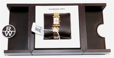 Lot 306 - Raymond Weil ladies wristwatch, with Raymond Weil boxes and booklets