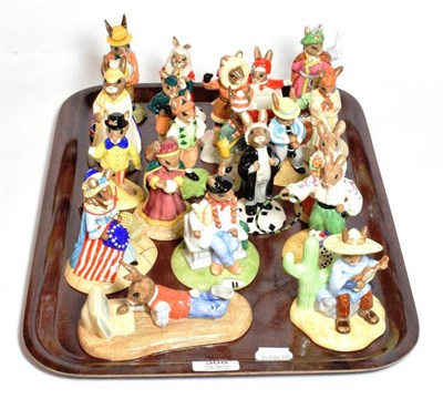 Lot 308 - Twenty various Royal Doulton Bunnykins figures