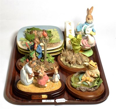 Lot 316 - Beswick Beatrix Potter tableau ''Mrs Rabbit and the Four Bunnies'', limited edition 25/1997; a...