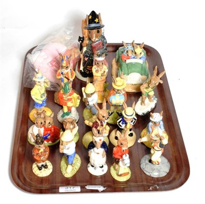 Lot 317 - Twenty various Royal Doulton Bunnykins figures