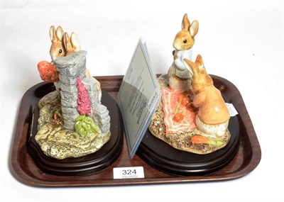 Lot 324 - Beswick Beatrix Potter Tableau ''Hiding from the Cat'', P3766, limited edition 3052/3500, with...