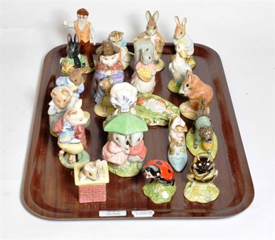 Lot 334 - A group of twenty-one Royal Albert Beatrix Potter figures including Babbitty Bumble; Mother...