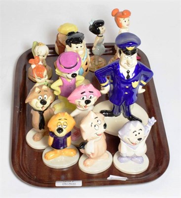 Lot 337 - A tray of Beswick collectables comprising a set of seven Flinstones models and a set of seven...