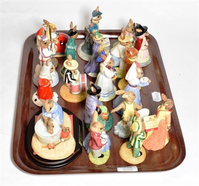 Lot 338 - Twenty various Royal Doulton Bunnykins figures