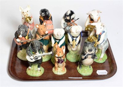 Lot 339 - A set of twelve Beswick Pig Band models