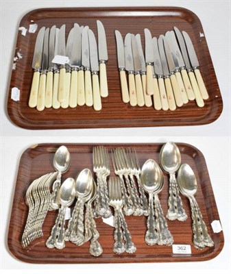 Lot 362 - A service of American silver Strasbourg pattern flatware, Gorham, Rhode Island, and with import...