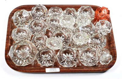 Lot 388 - A group of 19th century and later cut glass salts