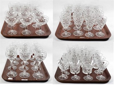 Lot 389 - A part suite of Stuart Crystal drinking glasses (four trays)