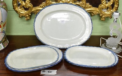 Lot 393 - Five 19th century platters