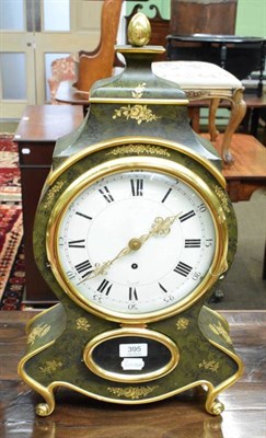 Lot 395 - A modern Swiss gilt decorated table timepiece, dial signed Zenith