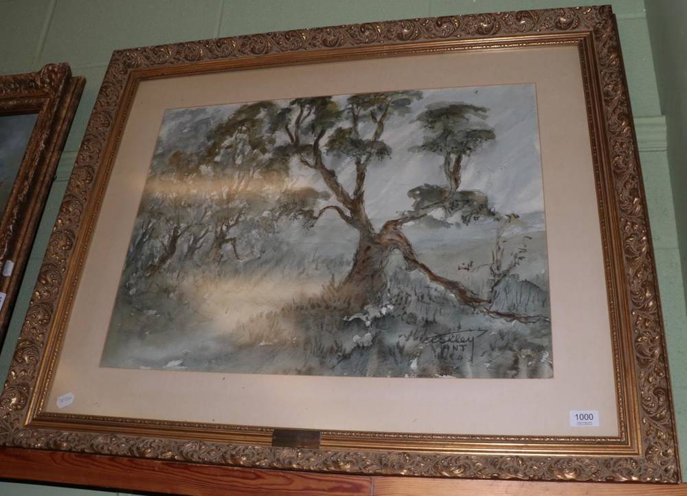 Lot 1000 - Ashley Jackson RSA, ''Tree at Wentworth'', signed, watercolour