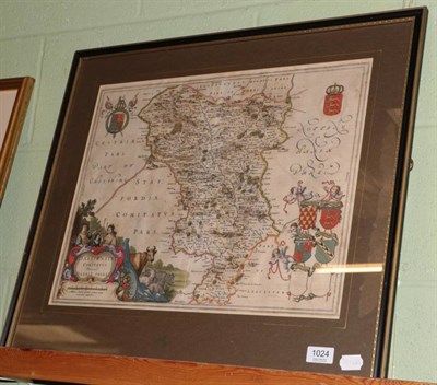 Lot 1024 - An antique map of Derbyshire