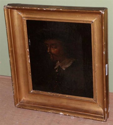 Lot 1042 - English School (18th century), Portrait of David Garrick, oil on canvas, 27cm by 23.5cm
