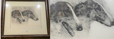 Lot 1062 - An engraving of hounds