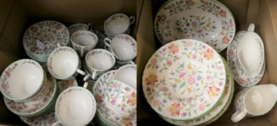 Lot 1084 - Three boxes of Minton Haddon Hall dinner and tea wares