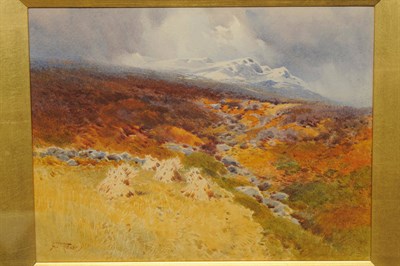 Lot 775 - Arthur Tucker RBA (1864-1929) "Snow Showers - Glenogle" Signed, inscribed verso, pencil and...