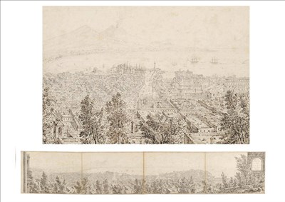 Lot 779 - Antonio Senape (d.1842) Italian "Panorama di Napoli Preso la S.Martino" A Panoramic View of the...