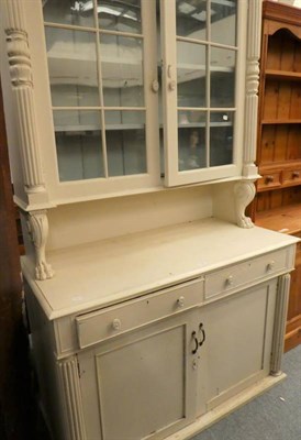 Lot 1145 - A Victorian white painted dresser