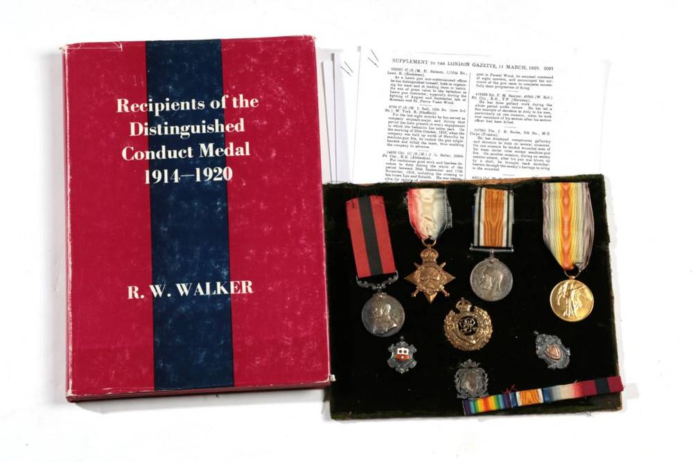 Lot 7 - A First World War DCM Group of Four Medals, awarded to 49015 CPL.W.G.SCAMMELL, R.E., comprising...