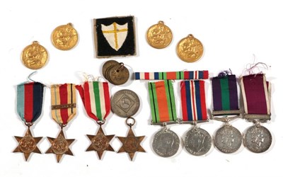 Lot 11 - A Second World War Long Service Group of Eight Medals, awarded to 22257067 W.O.CL.2. I.N.HENDERSON.