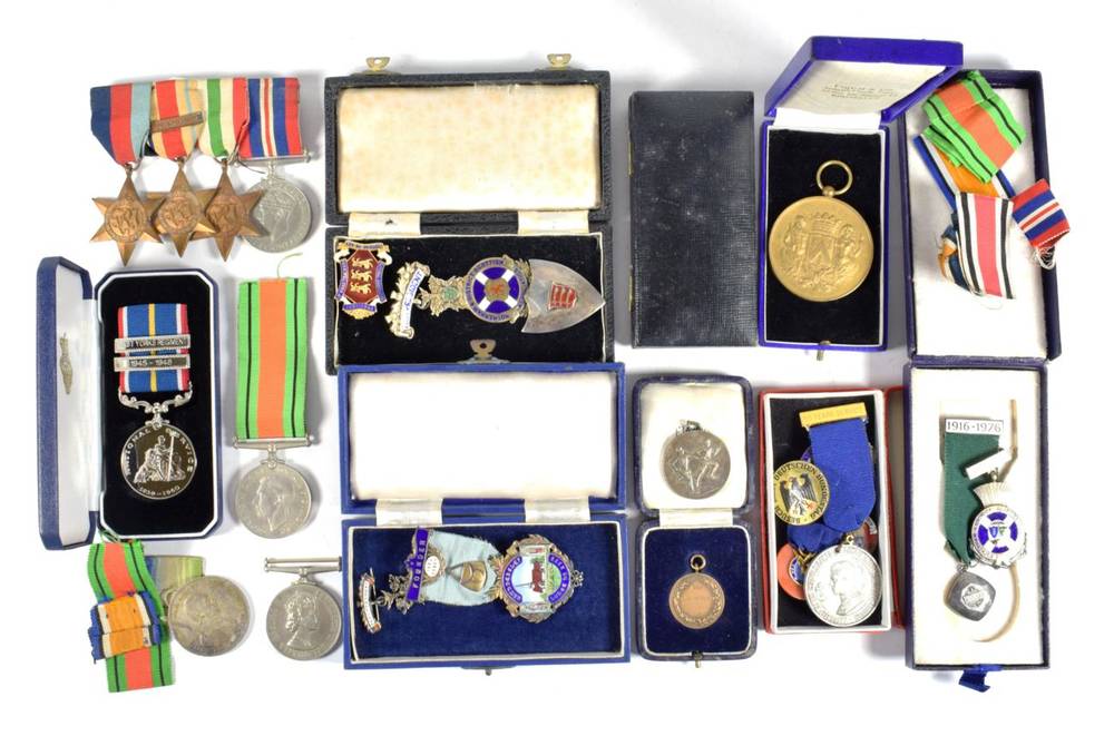 Lot 21 - A Second World War Group of Four Medals, of 1939-45 Star, Africa Star with NORTH AFRICA 1942-43...
