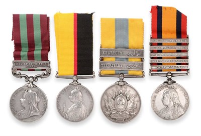 Lot 22 - Seaforth Highlanders Interest - A Victorian Group of Four Medals, awarded to 4382 Private.D...