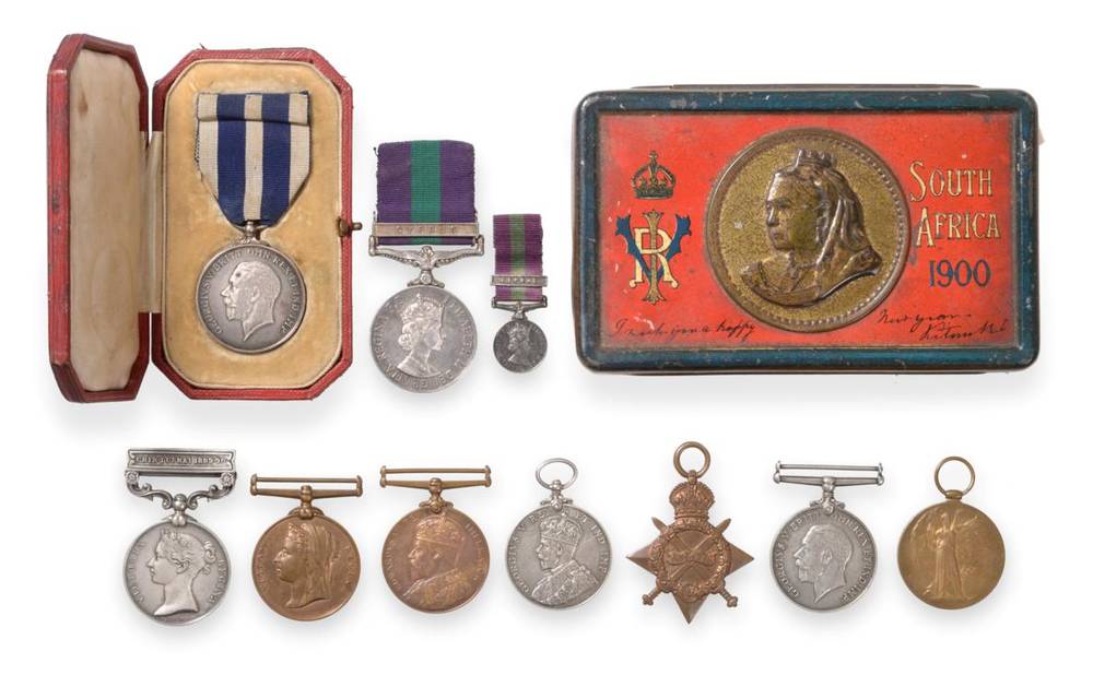Lot 26 - The King's Police Medal and a Late 19th/Early 20th Century Family Group:-  eight awarded to...