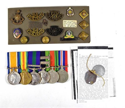 Lot 30 - A First/Second World War Group of Six Medals, comprising British War Medal named to...