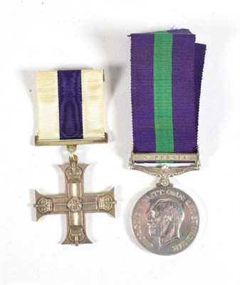 Lot 33 - A Military Cross and General Service Medal 1918-62, with clasp S.PERSIA, awarded to CAPT....