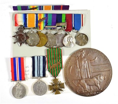 Lot 38 - A First World War/India Group of Seven Medals, awarded to Captain R.H.Penrose-Welsted, Indian Army