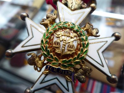 Lot 40 - The Most Honourable Order of the Bath Companions (CB) Neck Badge, (Military) in gilt metal and...