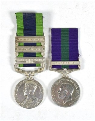 Lot 45 - An India General Service Medal 1909, with three clasps AFGHANISTAN N.W.F. 1919, MAHSUD 1919-20, and