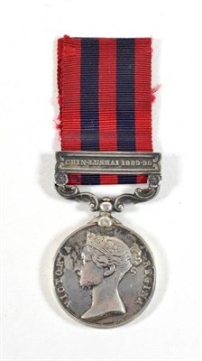 Lot 46 - An India General Service Medal 1854, with clasp CHIN-LUSHAI 1889-90, awarded to SERGEANT...